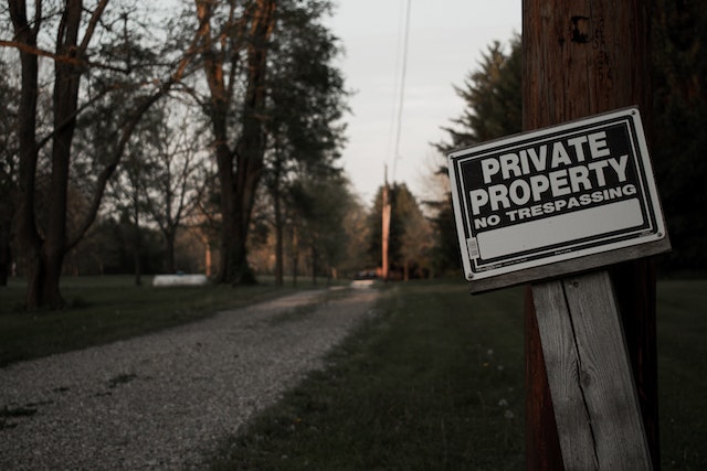 private property sign