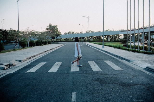 crosswalk and empty street