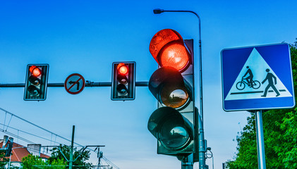 red traffic light