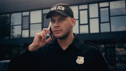 cop on the phone