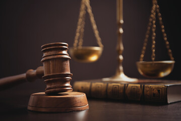 gavel and scale of justice