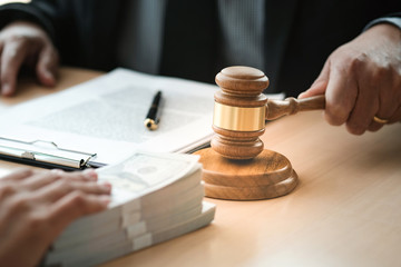 gavel and bail money